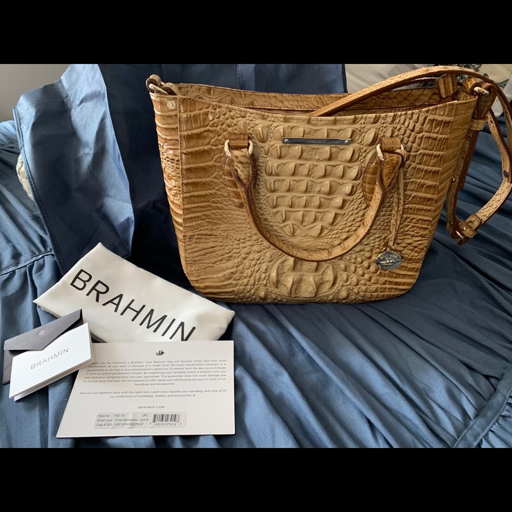 NWT BRAHMIN SMALL LENA, CHINO MELBOURNE